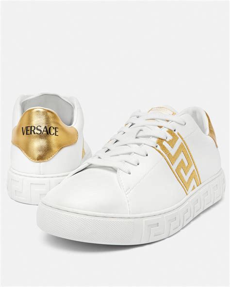 Versace Greca Embroidered Sneakers 